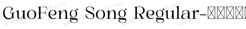 GuoFeng Song Regular字体转换